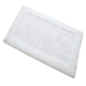 Knightsbridge Naples 220 GSF Non Skid Back Bath Rug 20 x 30 - White - 1 of 4