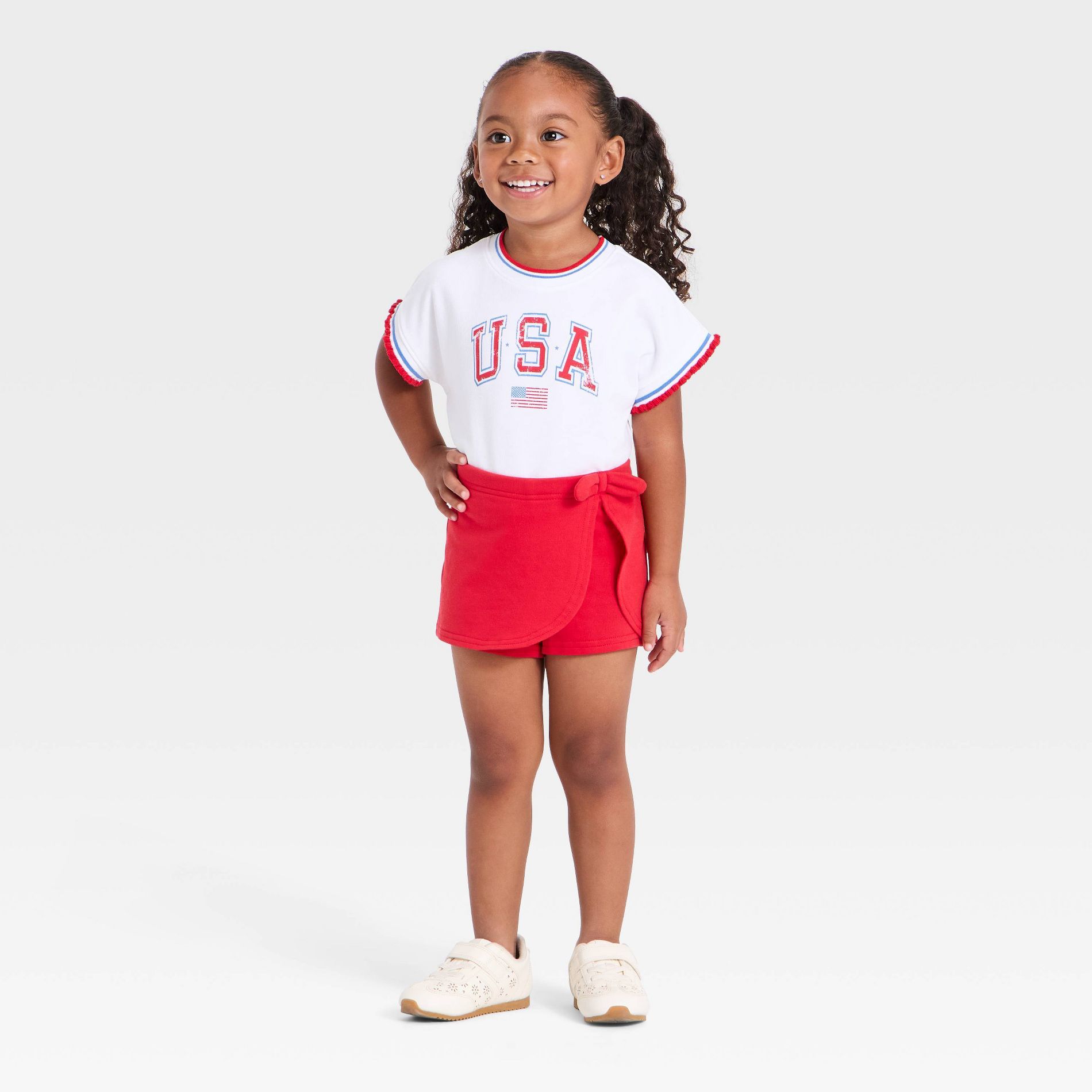 Toddler Girls' USA Skort Set - Cat & Jack™