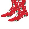 Socksmith 18.0 Inch Smiling Snowmen Bamboo Snowflakes Jolly Crew Socks - 3 of 3