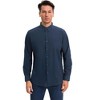INSPIRE CHIC Men's Long Sleeve Button Down Collar Regular Fit Business Oxford Dress Shirt - 2 of 4