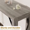 73.2" Farmhouse Console Table,Narrow Long Sofa Table with Charging Station - 3 of 4