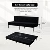 Aukfa 63" Multi-Functional Convertible Sofa Bed ¨C Instantly Transforms into Japanese Mattress, Space-Saving Solution - 4 of 4