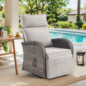 Versatile Outdoor Recliner Swivel Chair - 1 of 4