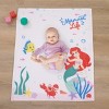 NoJo Disney Ariel The Little Mermaid White Mermaid Life Super Soft Photo Op Baby Blanket - 3 of 3