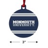 Monmouth University Official Stripes Aluminum Holiday Christmas Tree Ornament - 3 of 4