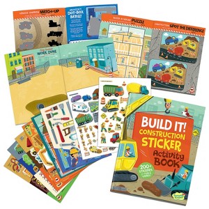 Peaceable Kingdom Build It! Construction Sticker Activity Book - 1 of 1