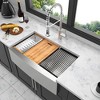 DOMETOUR 30 Farmhouse Sink Workstation - 30 Inch Kitchen Sink Stainless Steel 16 gauge Apron Front Kitchen Sink - 2 of 4