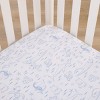 NoJo Disney Finding Nemo Cutest Little Catch Light Blue, and White Nursery Fitted Crib Sheet - 2 of 4