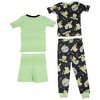 Kids Star Wars The Mandalorian Grogu Kawaii and AOP 4-Piece Pajama Set - Size 4 - 2 of 2