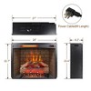 ORRD 65" Fireplace TV Stand for 75" TVs w/ 28" Electric Fireplace & LED Lights – Modern Entertainment Center - 4 of 4