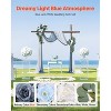VEVOR Artificial Wedding Arch Flowers Kit, Blue Wedding Arch Flowers with Drapes Kit (4 Pcs ) -2Pcs Floral Arrangement, 2Pcs Sheer Drapes,Multicolored - 3 of 4