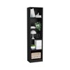 YONWAY 71.1"H Tall  WOODEN Bookcase, Compact Bookshelf with 5 Shelves, Standalone Piece for Tight Spaces, Hallways - 4 of 4
