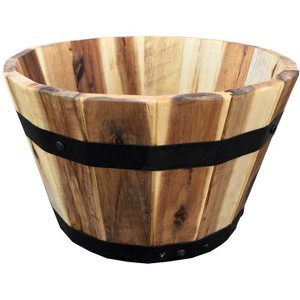 Avera Products 7 in. H X 11.5 in. W X 11.5 in. D Wood Traditional Planter Natural - 1 of 1