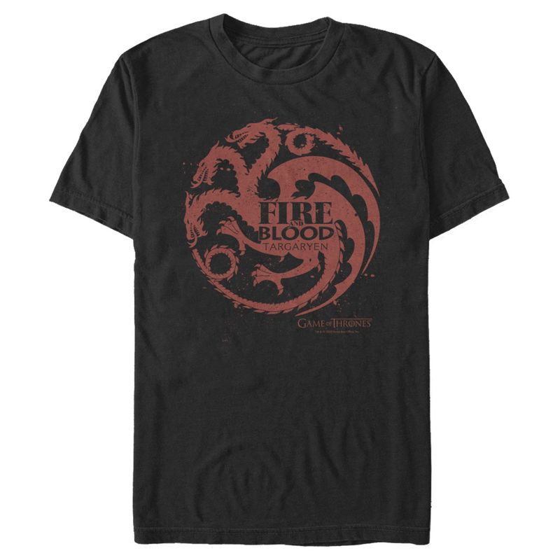 Men's Game of Thrones Fire and Blood Dragon T-Shirt, 1 of 5