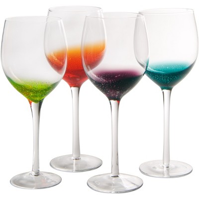 Artland Fizzy Assorted Color 20 Ounce Bar Glass, Set of 4