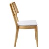 Modway Caledonia Fabric Upholstered Wood Dining Chair Set of 2 - 3 of 4