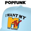 Mtv Logo Mtv I Want My Mtv Foam Trucker Cap Light Blue - 4 of 4