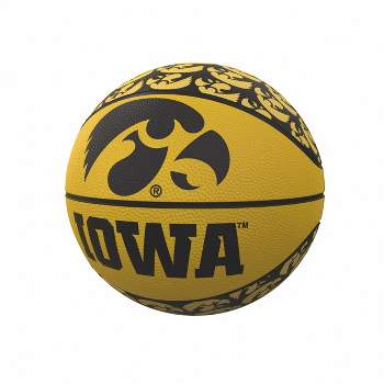 NCAA Iowa Hawkeyes Repeating Logo Mini-Size Rubber Basketball
