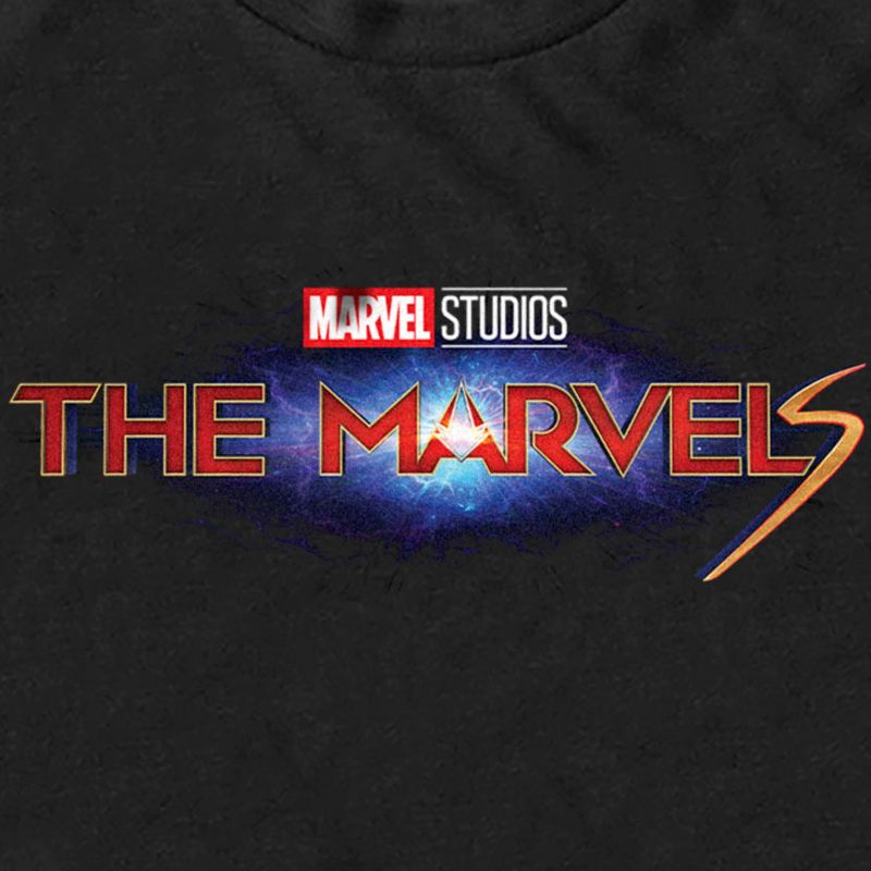 Men's The Marvels Movie Logo T-Shirt, 2 of 6