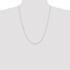 Black Bow Jewelry 0.8mm, 14k White Gold, Octagonal Snake Chain Necklace - 2 of 4