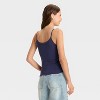 Women's Star Flag Graphic Tank Top with Lace Trim - Navy Blue - 2 of 3