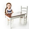 The Queen's Treasures 18 In Doll Fully Wooden Kitchen Table And Two Chairs - image 4 of 4