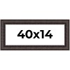 PosterPalooza | Panoramic 3.5" Wide Ornate Brown Frame - UV Acrylic, Foam Board Backing, Hanging Hardware - 2 of 4