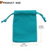 Unique Bargains Velvet Reusable Soft Jewelry Headphone Candy Drawstring Gift Bags 20 Pcs - 2 of 4
