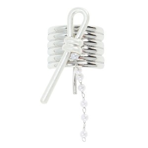 Unique Bargains Women's Tassel Bow Ponytail Buckle Hair Clip 1 Pc - 1 of 4