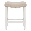 WestinTrends Upholstered Saddle Seat Bar Stool - 3 of 4