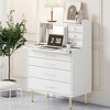 Vanity Makeup Table With Mirror, Storage Dresser With 7 Drawers-modernluxe  : Target