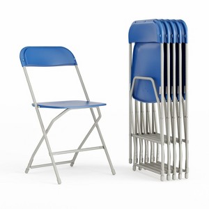 Alamont 6pk Hercules Plastic Folding Chairs - 1 of 4