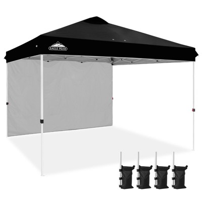 EAGLE PEAK 12x12ft Pop Up Canopy with One Sidewall, Easy Setup Event Instant Tent