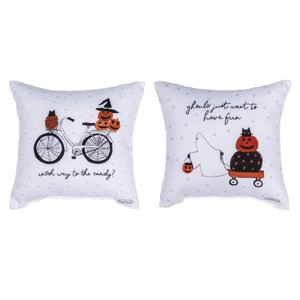 Manual Woodworks and Weavers Halloween Pillow – Ghouls Just Want to Have Fun 9x9 Cushion - 1 of 3