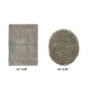 Lux Premium 100% Cotton Tufted Solid Reversible 2 Piece Bath Rug Set – Ultra-Soft, Water-Absorbent, Durable, Machine Washable Bathroom Rug - 2 of 4