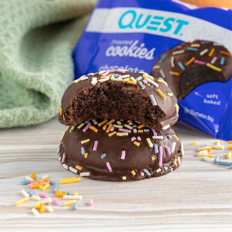 Quest Nutrition 5g Protein Frosted Cookie Snack - Chocolate Cake - 8ct, 5 of 12