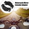 Unique Bargains Motorcycle Bike Light Lamp Holder Handlebar Mount Bracket Clamp Black - 2 of 4