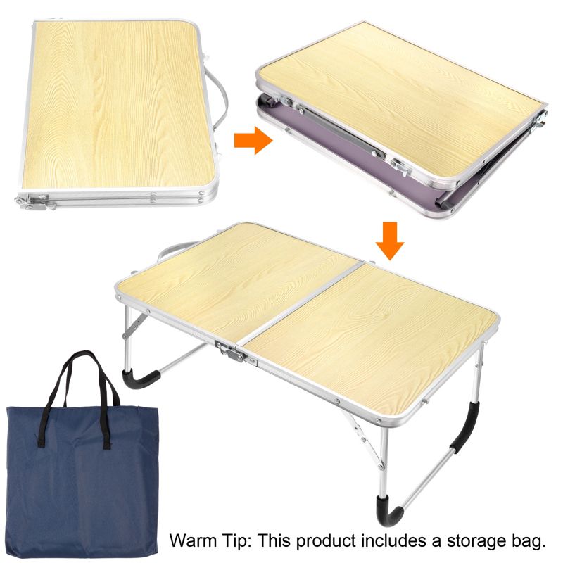 Unique Bargains Bed Sofa 24 x 16.1 x 10.6-inch Portable Foldable Laptop Table Working Desks with 1Pc Tote Bag, 3 of 6