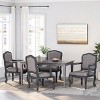 Christopher Knight Home Andrea French Country Upholstered Rubberwood Dining Armchairs (Set of 4) - 2 of 4