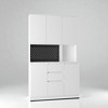74" Freestanding Kitchen Pantry Cabinet with 6 Doors, 2 Drawers, USB Ports, Modern Storage Hutch for Kitchen or Dining Room - 3 of 4