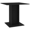 vidaXL Dining Table Black 31.5"x31.5"x29.5" Engineered Wood - 2 of 4