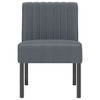 VidaXL Slipper Chair Dark Gray Velvet - 3 of 4