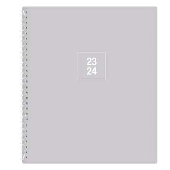 Blue Sky 2023-24 Academic Student Planner 8"x10" Weekly/Monthly Solid Gray