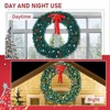 Karl Home PVC Christmas Wreath with Bow - 2 of 4
