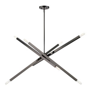 Livex Lighting Monaco 8 - Light Chandelier in  Black Chrome - 1 of 1