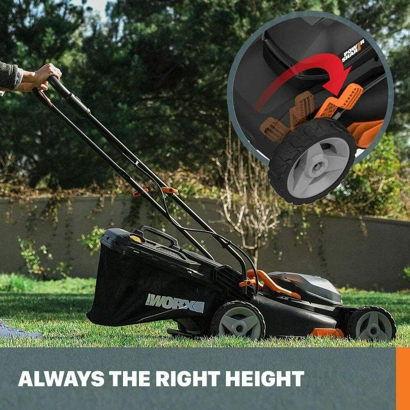 Worx WG911 Power Share 40V Lawn Mower and 20V Grass Trimmer (WG743 and WG163), 4 of 9