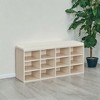 Shoe Bench with Cushion, Entryway Storage Bench with Padded Seat, 12 Compartments, Adjustable Shelves, 11.9 x 40.9 x 18.9 Inches - 4 of 4