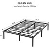 Metal Bed Frame, Platform Bed Frame with Storage Space Under Bed, 1000 LBS Heavy Duty Steel Slat Support, Easy Assembly,  Noise Free - 3 of 4