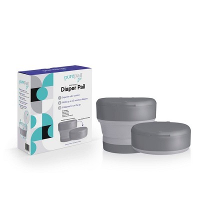 Image of PurePail Go Portable Diaper Pail, Slate