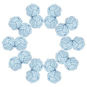 Unique Bargains Elastic Fabric Silk Knot Cufflink for Men - 1 of 4